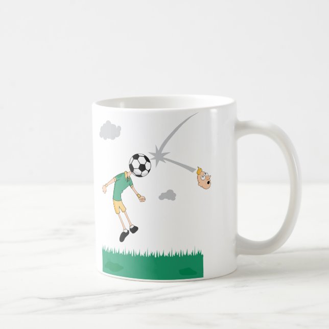 Mug En-tête de ballon de football (Droite)