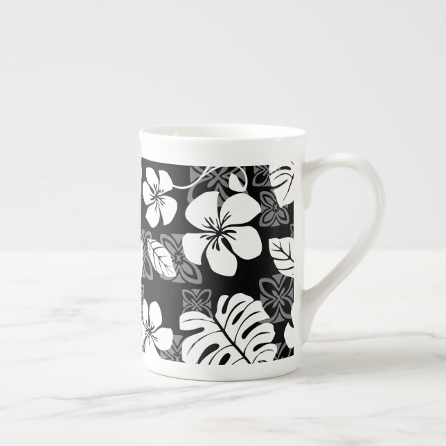 MUG EN VAISSELLE ANGLAISE NOIR ALOHA FRIDAY (Droite)