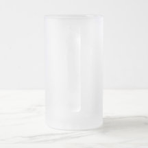 Mug en verre dépoli avec conception Abstraite de t