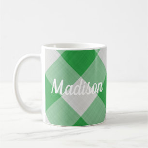 Mug En vichy verte
