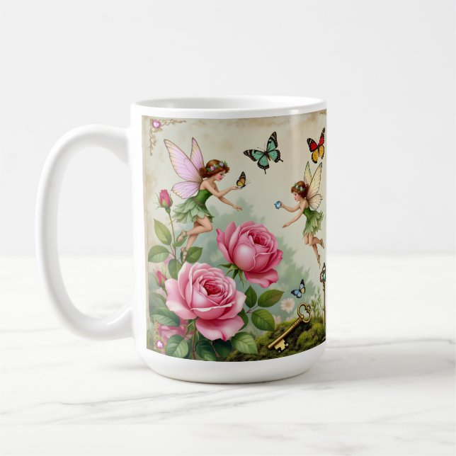 Mug Enchanted Flroral Fairies Garden (Gauche)