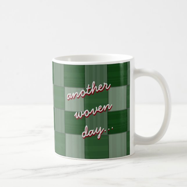 Mug Encore une forêt de jour tissée verte (Droite)