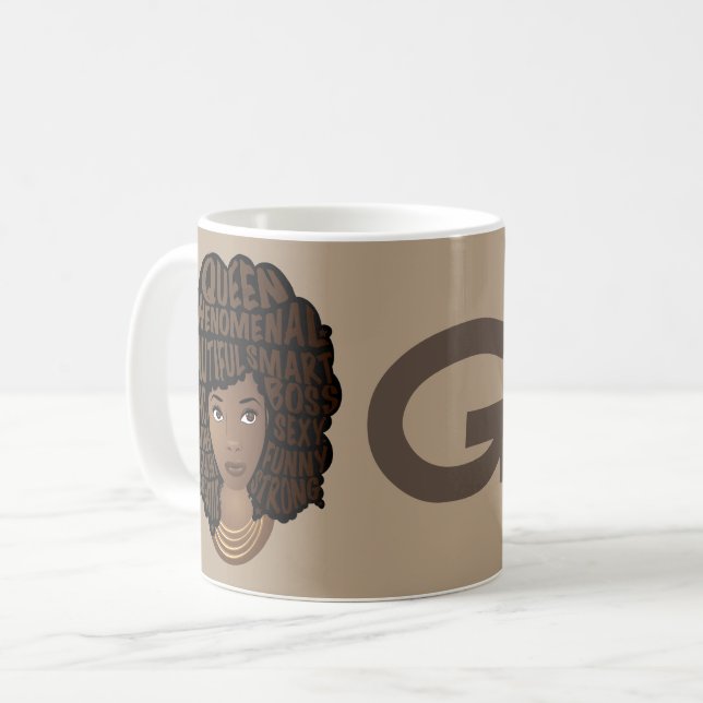 Mug Encourager les femmes noires, apprendre le Brown (Devant gauche)