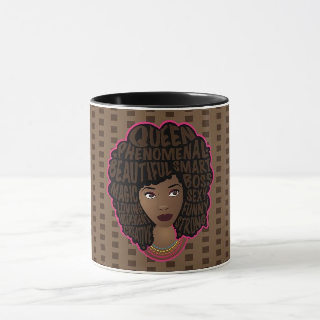 Mug Encourager les femmes | Point Polka | BROWN (Centre)