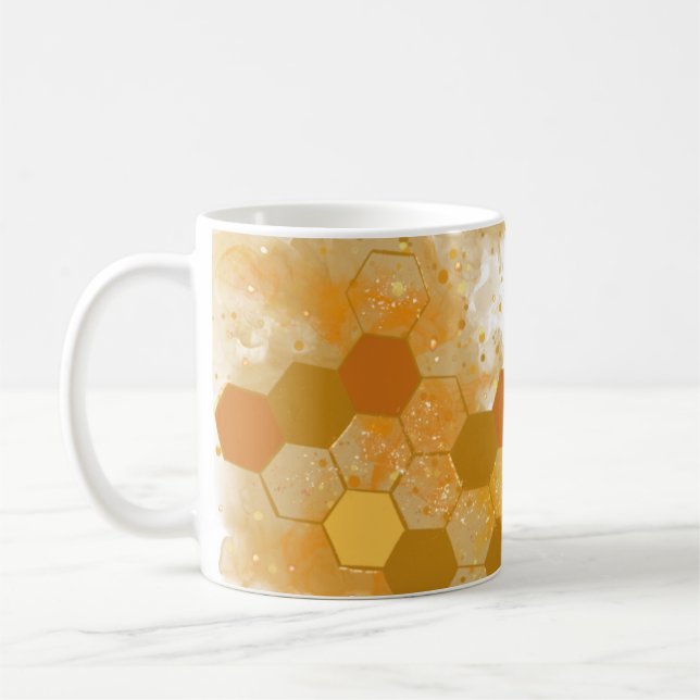 Mug Encre d'alcool nid d'abeille (Gauche)