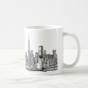 Mug Encre d'horizon de New York