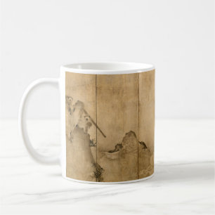 Mug Encre japonaise sur papier Gibbons Primates & Pays
