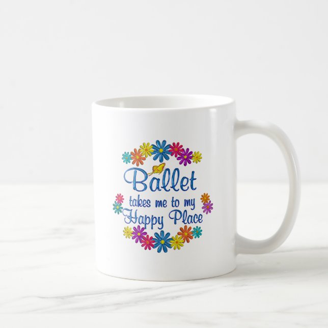 Mug Endroit heureux de ballet (Droite)