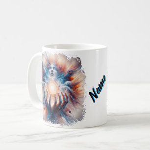 Mug Énergie cosmique intégrée par les mains