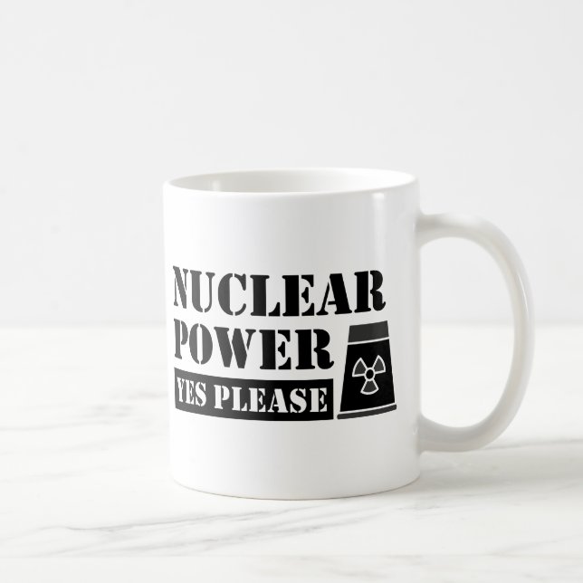 Mug Énergie nucléaire Oui Veuillez faire une déclarati (Droite)