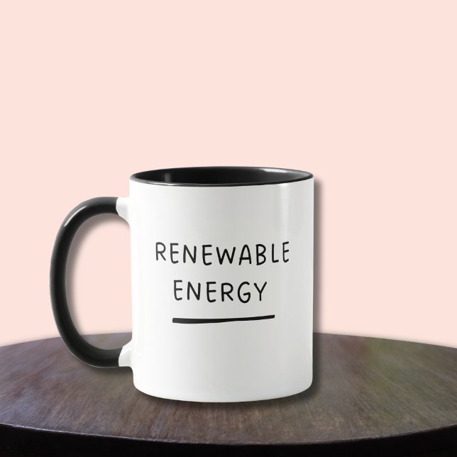 Mug Énergie Renouvelable - Café amusant et écologique (Créateur téléchargé)