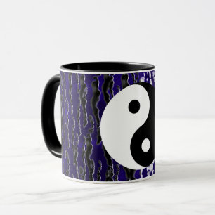 Mug Énergie Zen de Tranquillité Bleue Yin Yang