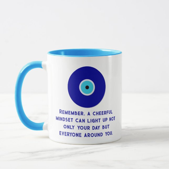 Mug Énergies positives pour les yeux bleus d'inspirati (Gauche)