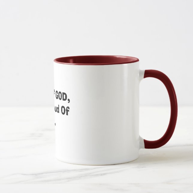 Mug Enfant d'un DIEU, et fier de lui (Droite)