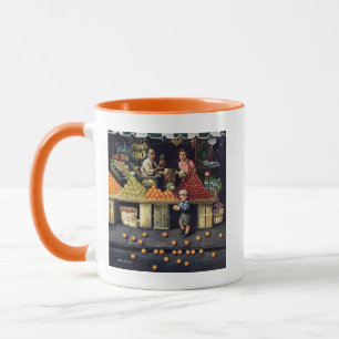 Mug Enfant en bas âge et oranges