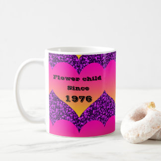Mug Enfant floral depuis l'anniversaire rétro Année 19