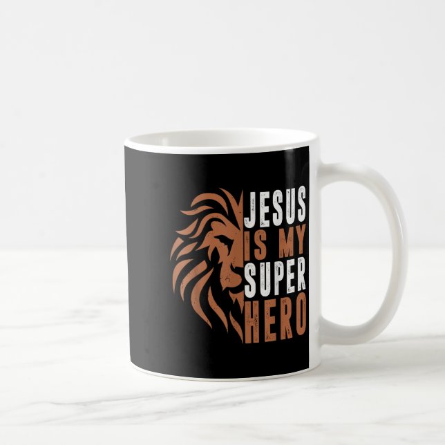 Mug Enfant Jésus Est Mon Superhéros Chrétien Dieu Fils (Droite)
