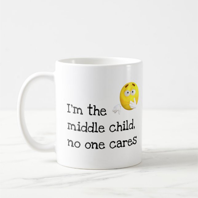 Mug Enfant Moyen Drôle, Personne Ne S'En Soucie (Gauche)