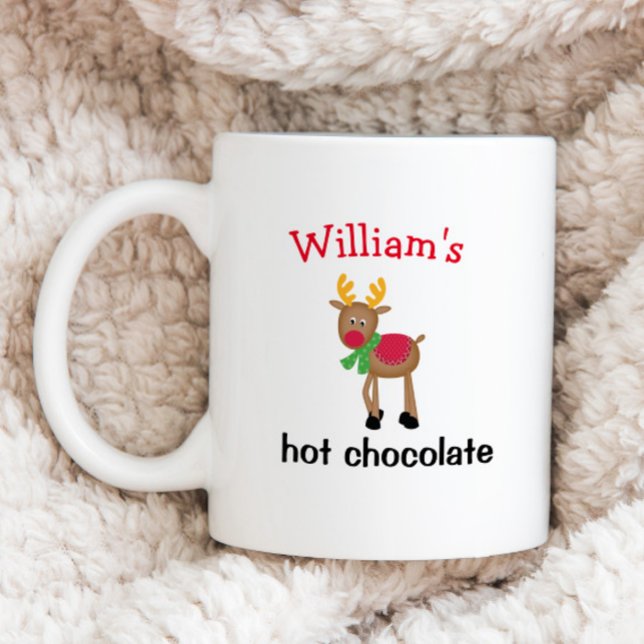 Mug enfant nom personnalisé chocolat chaud vacances (Créateur téléchargé)