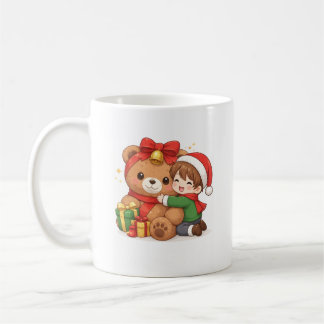 Mug Enfant & Ourson de Noël Adorable