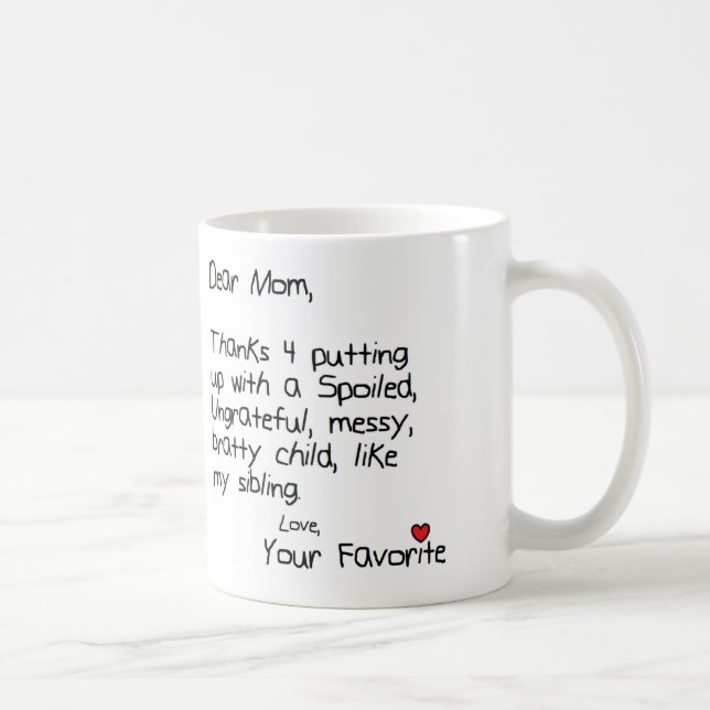 Mug Enfant préféré (Droite)