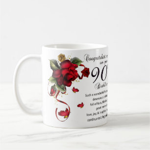 Mug Enfantez le quatre-vingt-dixième anniversaire,