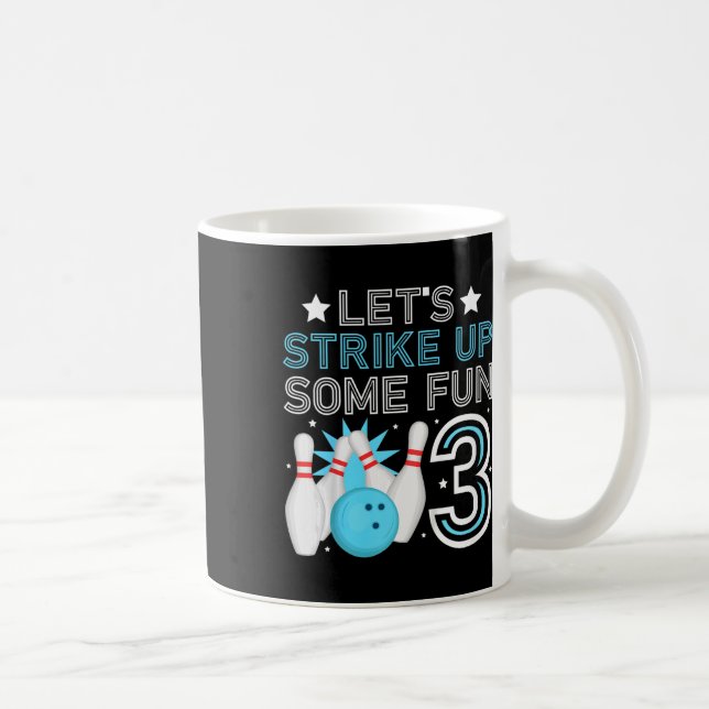 Mug Enfants 3e anniversaire de la fête Bowling Boy 3 a (Droite)