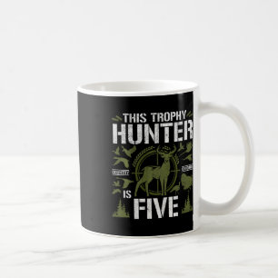 Mug Enfants 5 ans Chasse Anniversaire Fête Canard Deer