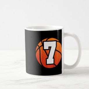 Mug Enfants Bysketbyll Anniversaire 7 Nombre Sept Anni