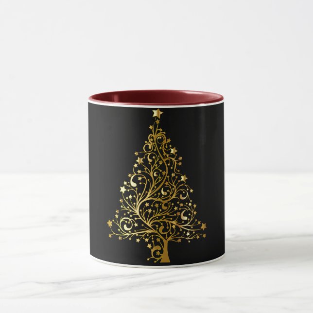 Mug Enfants cool Gold Arbre de Noël Noir (Centre)