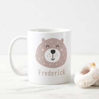Mug Enfants Cute Ours Scandi Nom Personnalisé