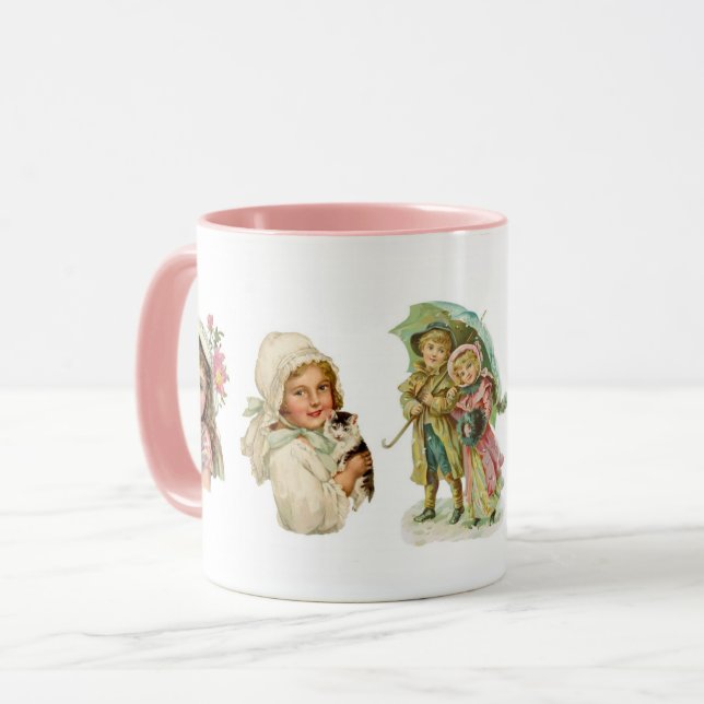 Mug Enfants d'art victorien vintage (Devant gauche)