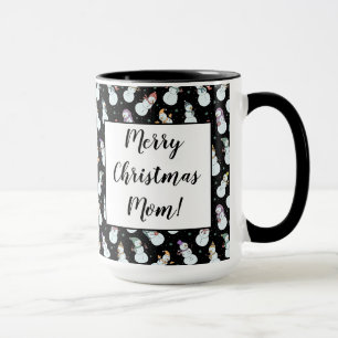 Mug Enfants de Noël Chouette Bonhomme de neige avec ch