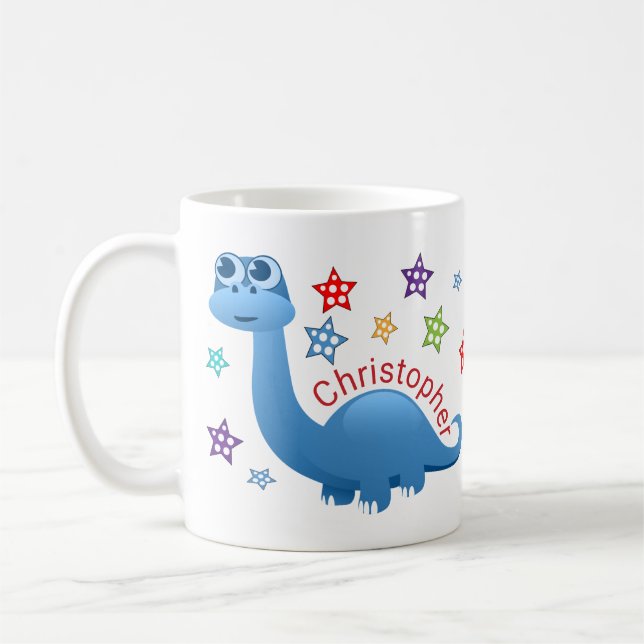 Mug Enfants Dinosaur Personnalisé (Gauche)