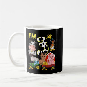 Mug Enfants Ferme Animaux Tracteur 3e anniversaire 3 a