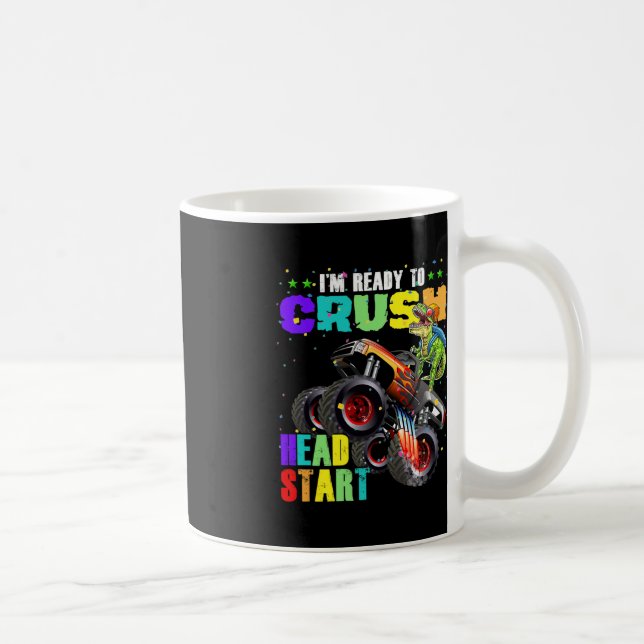 Mug Enfants Je suis prêt à écraser Head Start Dinosaur (Droite)