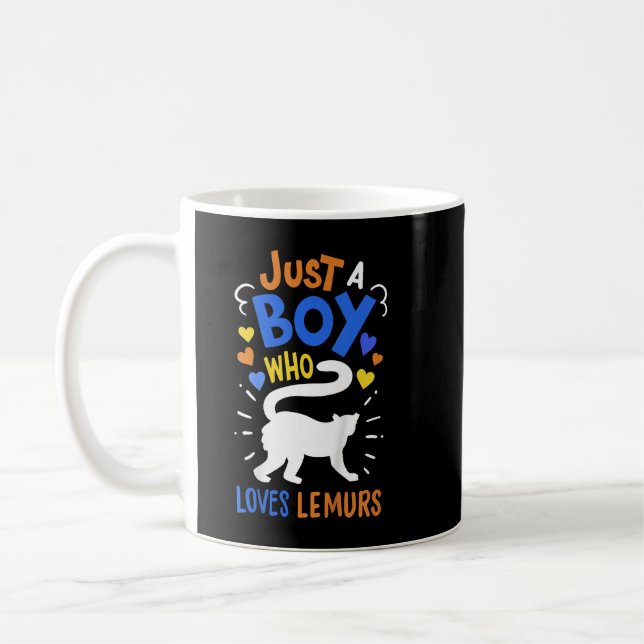 Mug Enfants Lemur Pour Garçons Ou Filles Joli Cadeau L (Gauche)