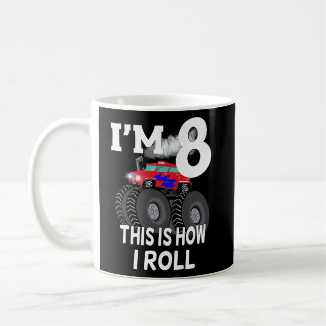 Mug Enfants Monster Camion 8e anniversaire Anniversair (Gauche)