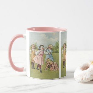 Mug Enfants victoriens vintage jouent à Colin-Maillard