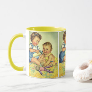 Mug Enfants vintages, Joyeux Petits Enfants Bouteille 