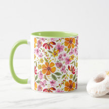 Enfin Fleurs Aquarelle de Printemps