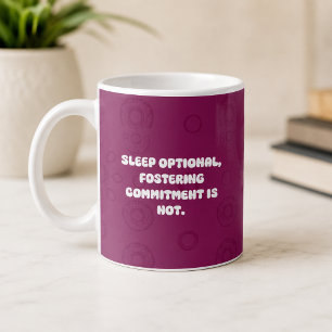Mug Engagement de Parrainage avec Sommeil Facultatif p