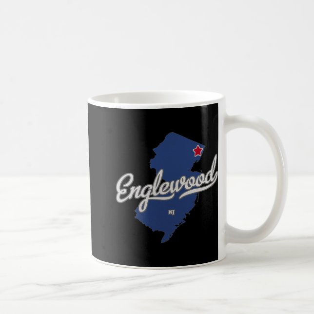 Mug Englewood New Jersey Nj Map  (Droite)