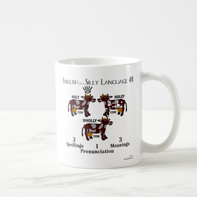 Mug - English as a Silly Language #1 - Cows (Right)