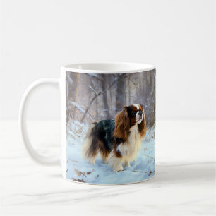Mug English Toy Spaniel Laisser Neige Noël