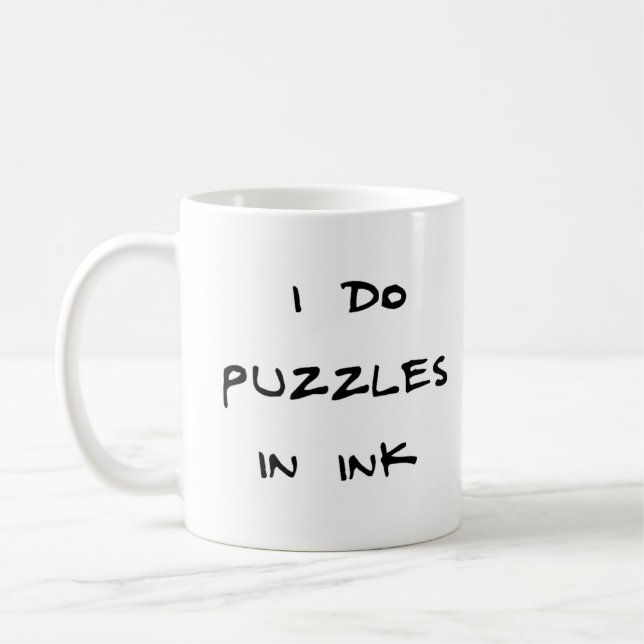Mug énigmes à l'encre (Gauche)