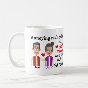 Mug Ennuyant l'un l'autre