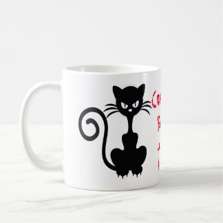 Mug Énonciations fâchées de chat noir