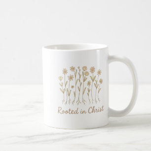 Mug Enraciné Dans Le Christ Fleurs Fille Chrétienne Di