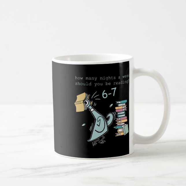 Mug Enseignant 6-7 Combien de nuits par semaine devrie (Droite)